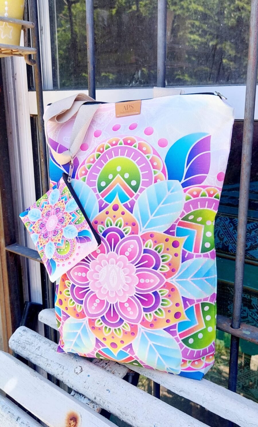 Bolsa matera MANDALA ROSA