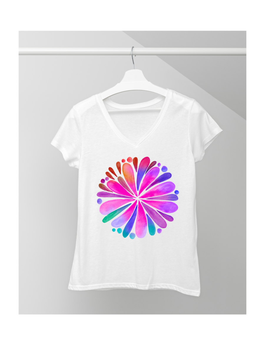 Remera Mandala Fucsia