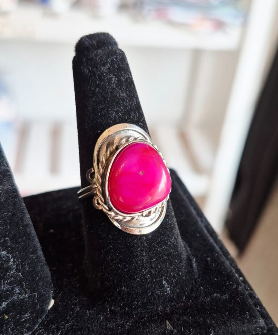 Anillo Ágata Fucsia