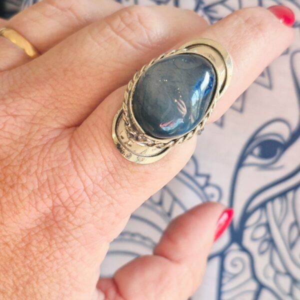 Anillo Cuarzo Azul