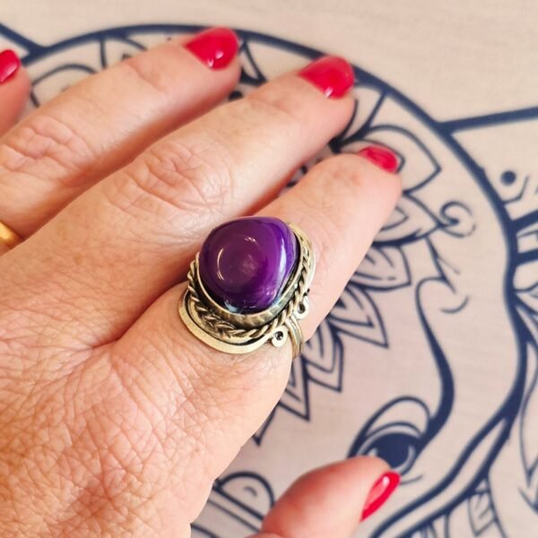 Anillo Ágata violeta