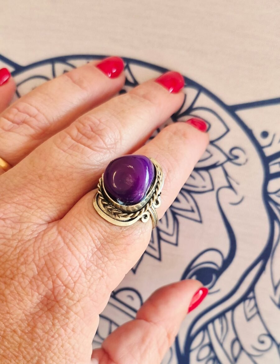 Anillo Ágata violeta