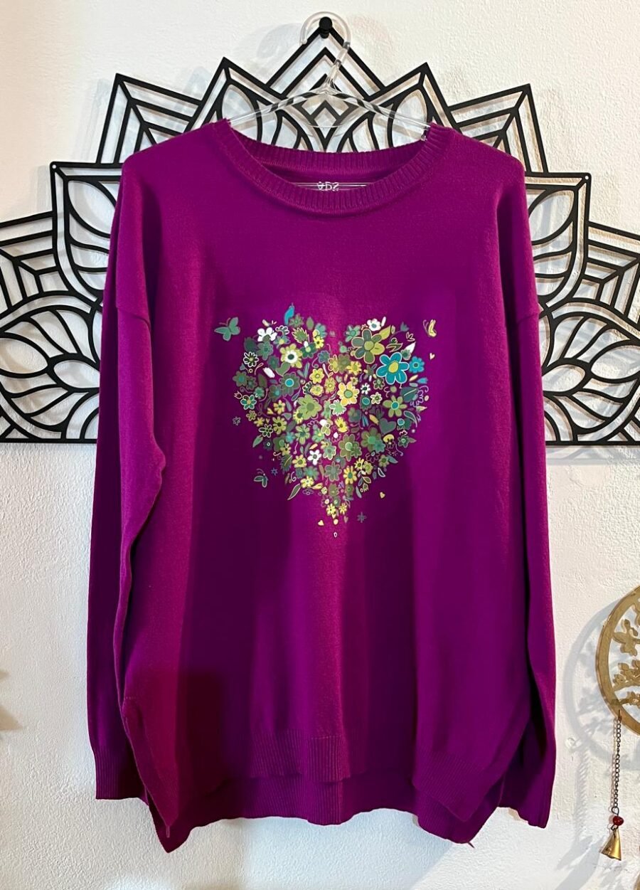 Sweater Amapola CORAZÓN VERDE
