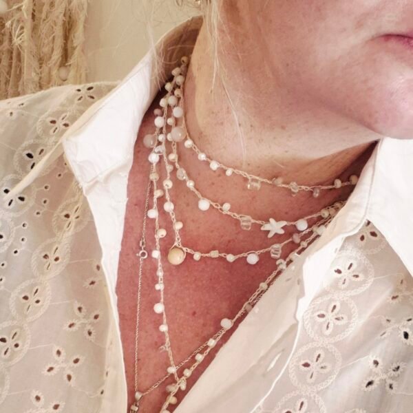 Collar Sin Fin by APS Blanco