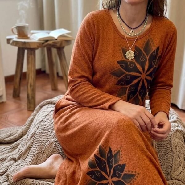 Vestido de lanilla. Talle XL