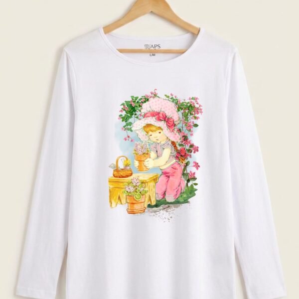 Remera SARAH K JARDÍN (m/l). By APS