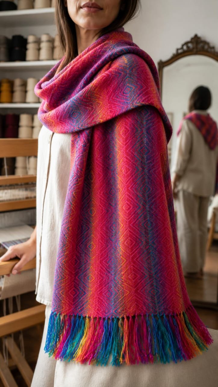 Bufanda artesanal ALPACA - Imagen 2