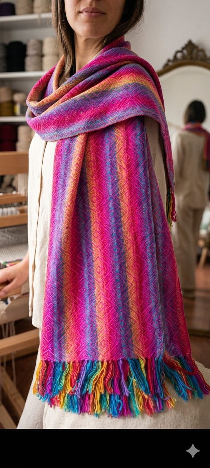 Bufanda artesanal ALPACA - Imagen 3