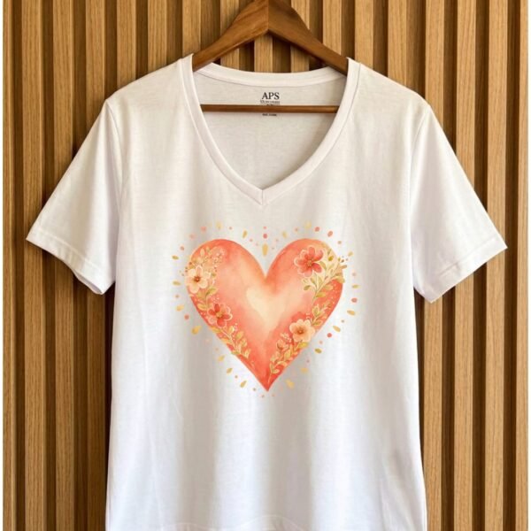 Remera CORAZÓN FUEGO (Cod 091)