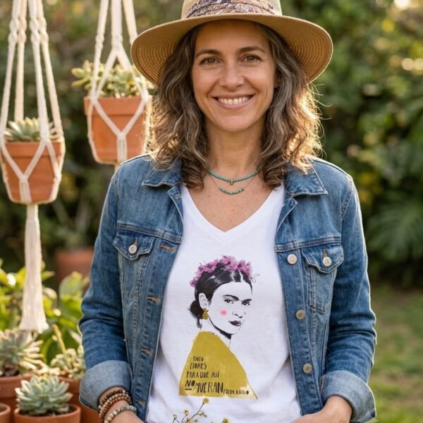 Remera FRIDA FLORES (Cod 171)