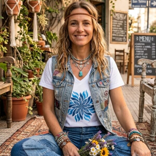 Remera MANDALA AGUA (Cod 072)