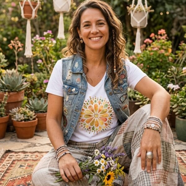 Remera MANDALA TIERRA (Cod 075)
