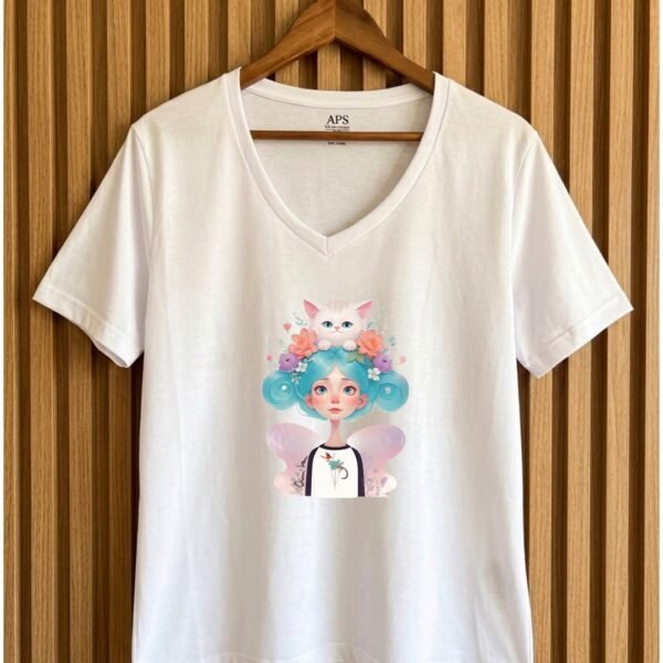 Remera GATO BLANCO (Cod 306)