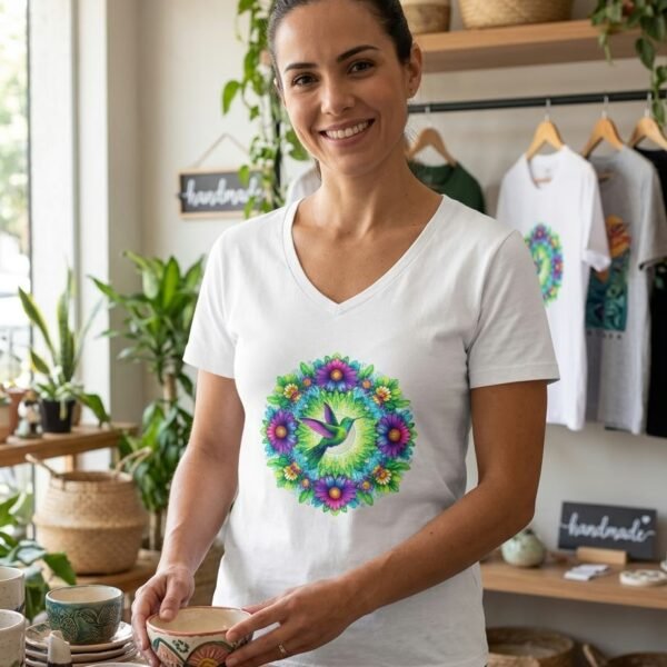 Remera MANDALA COLIBRÍ (Cod 071)