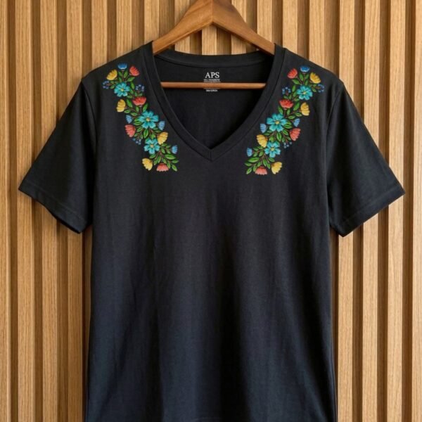 Remera BORDADO MEXICANO (Cod 05011)