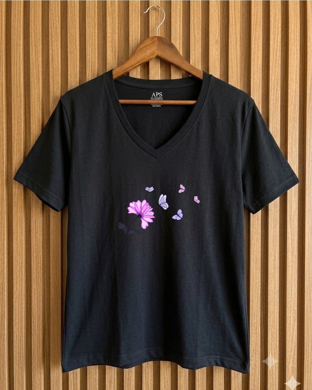 Remera FLOR LILA (Cod 0431/DTF)