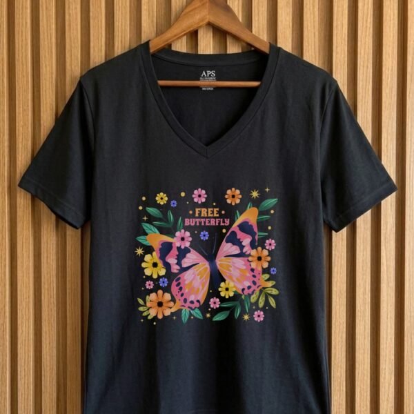 Remera FREE BUTTERFLY (Cod 1141/DTF)